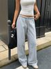 Retro Low Waist Sweatpants For Women Early Autumn Casual Drape Style Fashion Sports Pants_ecoleips.com