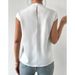 2025 New Satin Women, Loose Sleeveless T-Shirt For Layering Under Suits, Wholesale_ecoleips.com