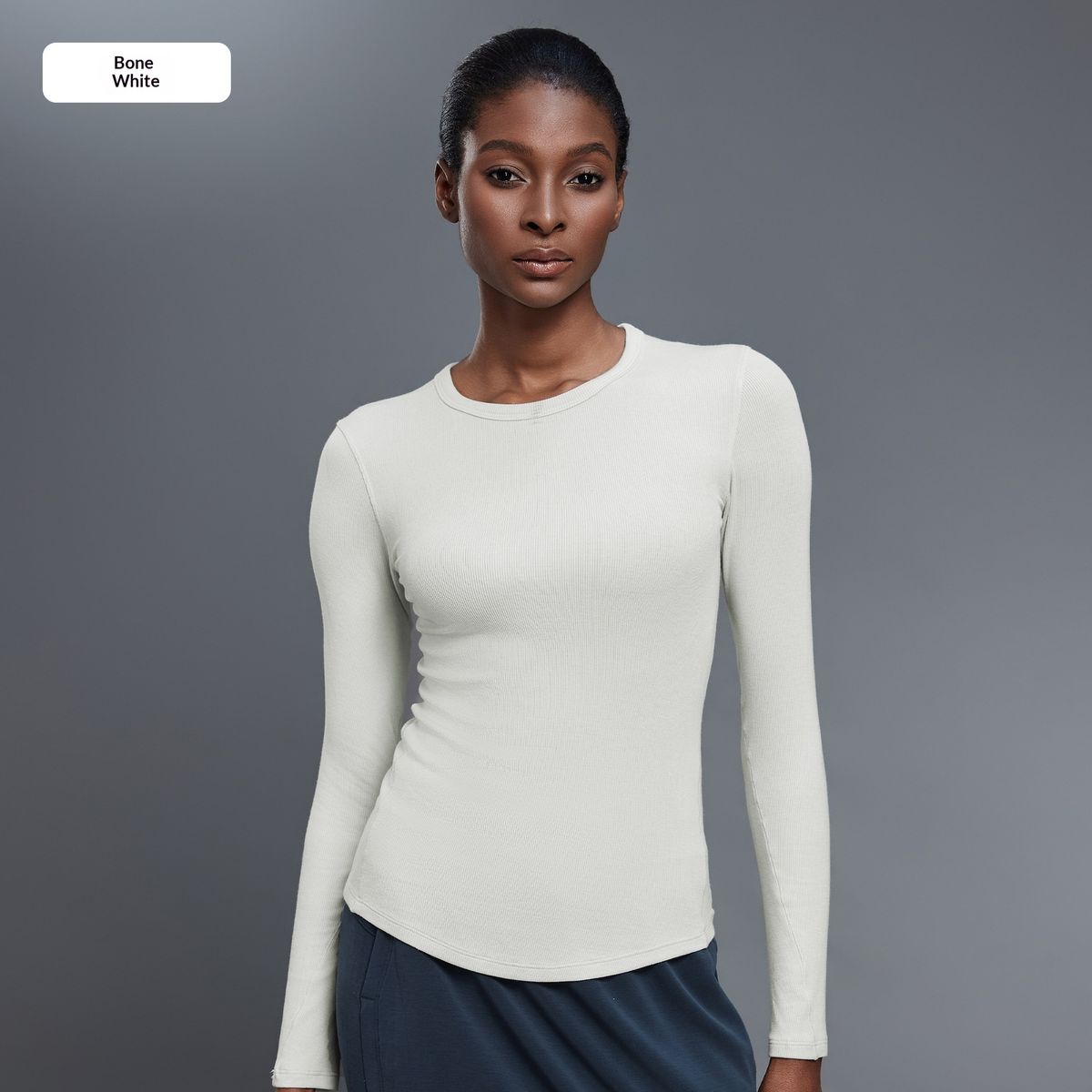 Modal Long Sleeved Yoga Wear, Women's Slim Fit, Breathable Running And Fitness Wear, Casual Sports T Shirt D25145_ecoleips.com