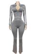 Women's Clothing Women's Fitness Sports Pant Set Long Sleeve Tight Pants European And American Style Sexy Hot Girl Fashion Suit_ecoleips.com