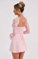 Women's Long Sleeved Dress Autumn Winter Sexy Lace Backless Lace-Up European American Style_ecoleips.com