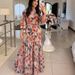Elegant Long Sleeve Chiffon Dress With Mesh Panels – A-Line High Waist Fall Fashion For Women (Black, Burgundy, Coffee, Sky Blue, Beige)_ecoleips.com