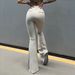 Women's High-Waisted Flare Yoga Pants - Seamless, Butt-Lifting, Adjustable Waistband & Ultra-Stretchy Workout Leggings For Dance, Gym & Lounge_ecoleips.com