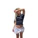 Aria Basics Aria Basics Cross-border Summer Fashion Cropped Short-sleeve T-shirt, European And American Hot Girl Tops, Y2k Women's Clothing_ecoleips.com