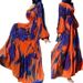 Women's Clothing Muslim New Chiffon Printed Belt Fashionable And Elegant Dress_ecoleips.com