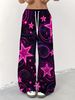 Women's Casual Plaid Trousers Straight Line Simple Fashion Bottoms_ecoleips.com