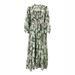 Muslim Dress Women Women's Elegant Long Dress With Tie-Dye Print, Belted Waist, And Flounce Hem – Stylish & Comfortable For Work & Casual Occasions_ecoleips.com