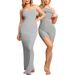 Women's Clothing Light Belly One Piece Dress Net Celebrity Body Shaping Clothes Two In One Suspender Body Shaping Long Skirt_ecoleips.com