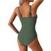Women's Clothing New One Piece Swimsuit Women's One Piece Mesh Splicing Swimsuit Bikini Bikini_ecoleips.com