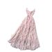 Women's French Style Spaghetti Strap Long Dress Sweet And Innocent Ruffled Waist Crossover Backless Summer Vacation Dress_ecoleips.com