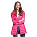 Women's Lightweight Down Jacket With Hood, Slim Fit Long Coat, Plus Size Winter Warm Puffer Coat For Travel & Commute_ecoleips.com
