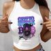 Y2K Women's Vintage Round Neck Sleeveless Tank Tops With HUSTLE And Figure Print Sexy Graphic Vest Clothes For Woman_ecoleips.com