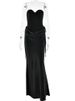 JULISSA MO Patchwork Sexy Strapless Satin Women Maxi Dress Coffee Backless High Waist Dress Winter Slim Elegant Party Club Dress_ecoleips.com