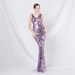 Women's Clothing Spot Fantasy Beads Long Evening Dress_ecoleips.com