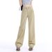 Dopamine Candy-colored Straight-leg Jeans For Women, 2026 Summer New High-waisted Loose Slimming Wide-leg Pants_ecoleips.com