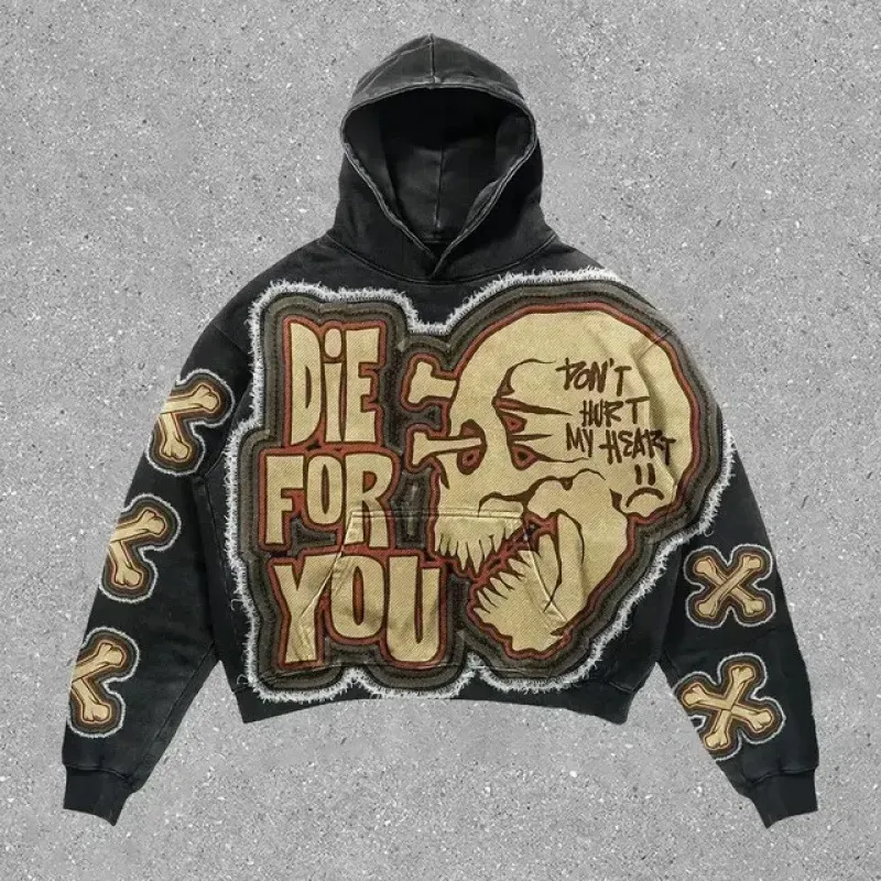 Harajuku Oversized Letter Print Streetwear High Quality Hoodie Vintage Streetwear Women Sweatshirt Goth Jacket Y2k Hoodies Women 240131_ecoleips.com