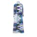 Middle Eastern Cross-border Muslim Women's Long D, High-end Printed Loose-fitting Tie-neck Over-the-knee Plus-size_ecoleips.com