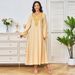 Verve Ins Robe Clothing Factory Elegant New Style Diamond-Studded Large Swing Evening Muslim Dress Abaya_ecoleips.com