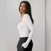 's Best-selling Elegant Goddess-style Long-sleeve Base Shirt, Fashionable Slim-fit T-shirt, Y2K Square-neck Pure_ecoleips.com