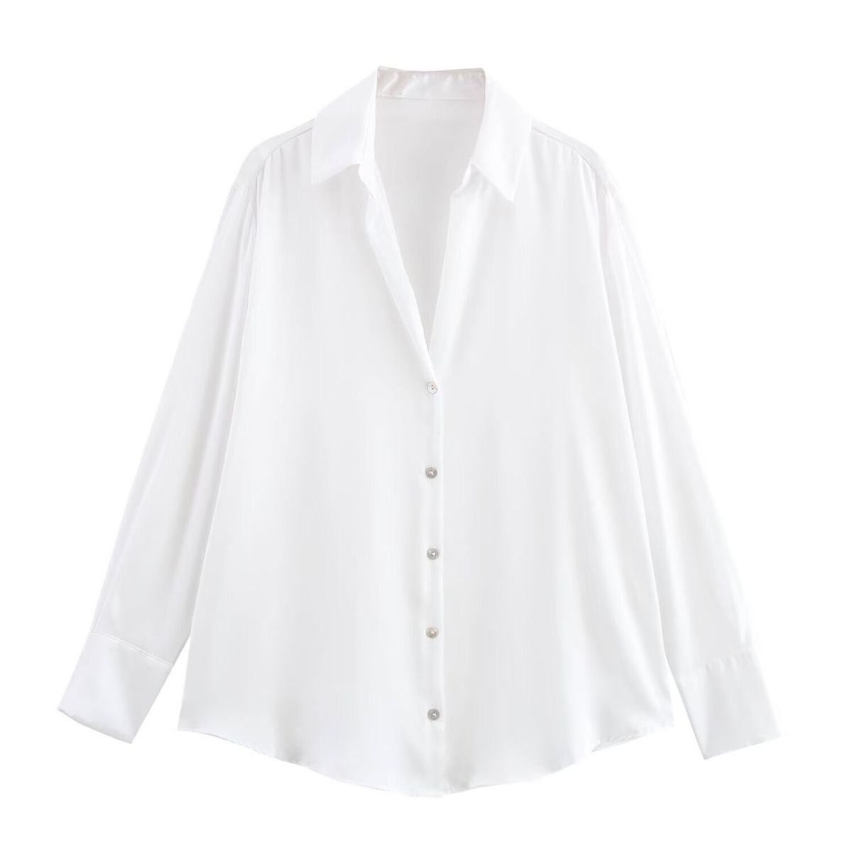 Aria Basics Aria Basics ZARZ Self-designed European American Style New Women's Clothing, Fashionable And Versatile, 20-color Silk Satin Texture_ecoleips.com