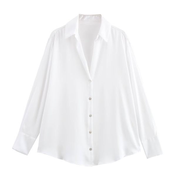 Aria Basics Aria Basics ZARZ Self-designed European American Style New Women's Clothing, Fashionable And Versatile, 20-color Silk Satin Texture_ecoleips.com