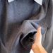Women's French Style Stripe Shirt With Detachable Collar Long Sleeve Oversized Blouse Unique Layered Design_ecoleips.com