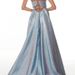 Glittery Spaghetti Strap Long Evening Dress Slimming Elegant Gown For Formal Banquet Party Event_ecoleips.com