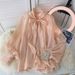 Women’s Clothing French shirt female design 1 light 1 lady style temperament 1 shirt gentle style puff sleeve top female_ecoleips.com