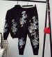 Edgy Embroidery Knit Set – Cropped Sweater & Slim Harem Pants (S-XXL) | Streetwear Chic_ecoleips.com