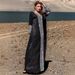 Premium Shiny Satin Abaya With Handcrafted Silver Embroidery & Rhinestones – Luxurious Modest Dress For Weddings, Parties, And Ramadan_ecoleips.com