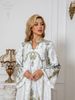 Cross-Border Muslim Robe Printed Beaded Long Dress, Abayas Rhinestone Elegant Style, Women's Fashionable Long Skirt Dress_ecoleips.com