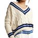 Aria Basics Aria Basics Independent Store Teum New European And American Women's Clothing Casual Street Style Twisted V-neck Sweater_ecoleips.com