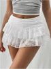 K New Multi Layer Cake Stacking Short Skirt, Spicy Girl, Sexy And Fashionable Lace Short Skirt, Half Length Skirt_ecoleips.com