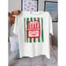 European And American Trade Round Neck Short Sleeve Striped Salted Fish Pattern Printed Summer New T-Shirt_ecoleips.com