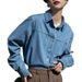 Women's Denim 2026 Spring/autumn Long-sleeve New Design Niche Jacket Slimming Retro Layered French-style Shirt_ecoleips.com