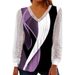 Autumn/Winter V-Neck Loose-Print Lace Blouse With Openwork Details_ecoleips.com