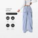 High Waist Straight Leg Jeans For Women - Sweet & Spicy Vintage Denim Pants (Gray/Deep Blue/Light Blue/Black)_ecoleips.com