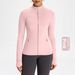 Performance Yoga Jacket For Women – Slim-Fit Stand Collar Gym Top With Naked Sensation (12 Colors, Gold Zipper Options)_ecoleips.com