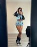 Women's Stretchy Denim Vest & Shorts Set - Casual Sleeveless Pocket Outfit With Wrinkle Effect (Sky Blue, Dark Grey)_ecoleips.com