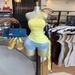 Women's Halter Neck Wrap Top - Sweetheart Sweet & Sassy Summer Blouse With Waist-Cinching & Asymmetrical Hem (Yellow/Pink)_ecoleips.com