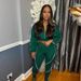 Women's Sports Suit Casual Line Patterned Long Sleeved Jacket Pants Two Piece Set_ecoleips.com