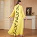Women's Long Robe Fashionable Elegant Embroidery Patchwork Cross Border Muslim Fashion Dress_ecoleips.com
