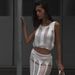 Women's Clothing Summer Fashion Sexy Hot Girl Solid Color Hollow Slit Knitted Skirt Suit Sleeveless Vest + Skirt_ecoleips.com