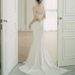Mermaid Style Light Wedding Dress Satin Strapless Bridal Gown With Short Train Elegant Forest Style Slimming Evening Gown_ecoleips.com