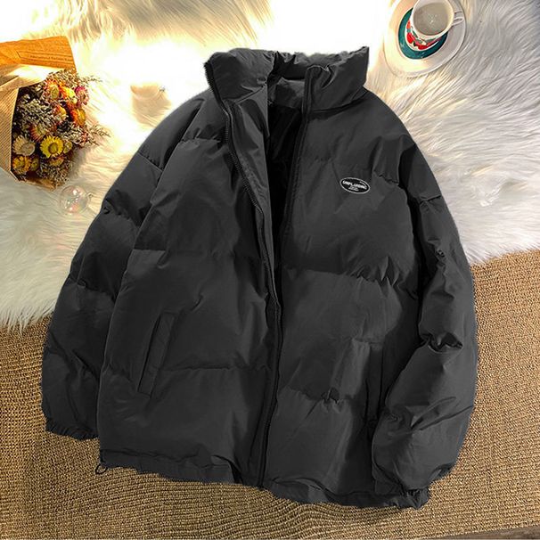 Women's Clothing Chic Winter Puffer Jacket - Oversized Short Coat With Fleece Lining, Lightweight & Stylish, Trendy Streetwear For Casual & Office_ecoleips.com