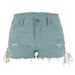 2025s Spring Summer Ripped Fringe Eyelet Shorts Low Waist Split Bandage Women's Jeans_ecoleips.com