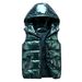 Women's fashion thickened hooded slim waistcoat cotton couple vest_ecoleips.com