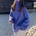 Soft & Cozy High Neck Sweater - Fluffy Faux Mink Knit Pullover For Women, Oversized Loose Fit, Warm Winter Layering Essential_ecoleips.com