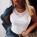 Women's Clothing New Summer White Lace Vest_ecoleips.com