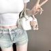 Lace Low-waist Denim Shorts For Petite Women, Slimming, American Style, New Design, Sexy Tight-fitting Hot Pants_ecoleips.com